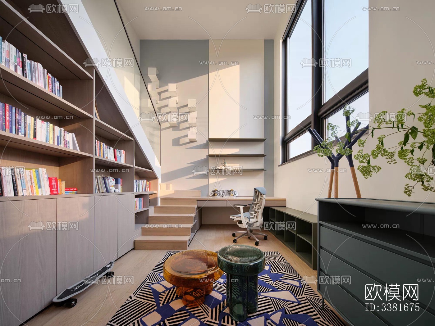 现代别墅效果图下载（渲染图2）