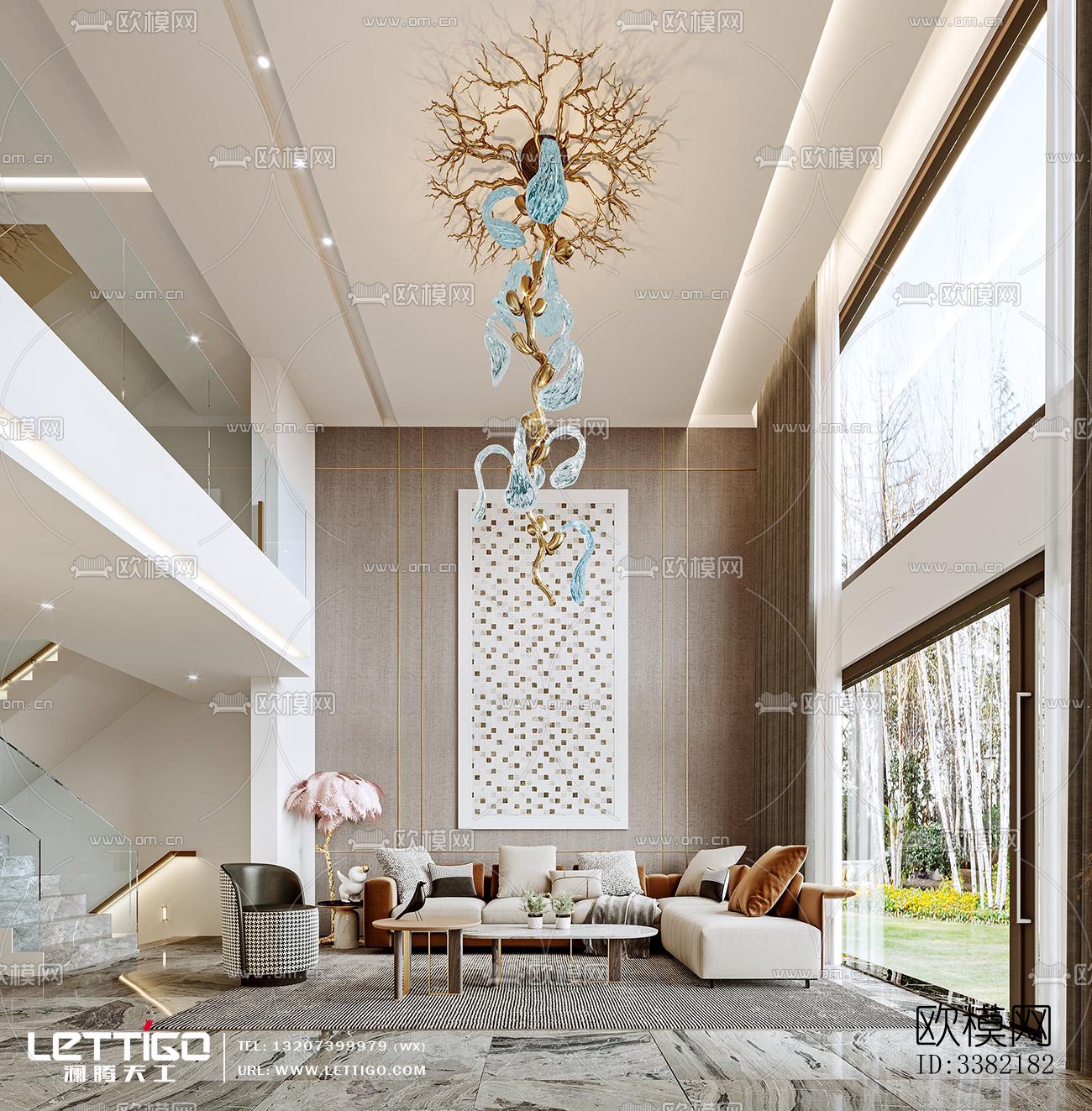 现代别墅效果图下载（渲染图7）