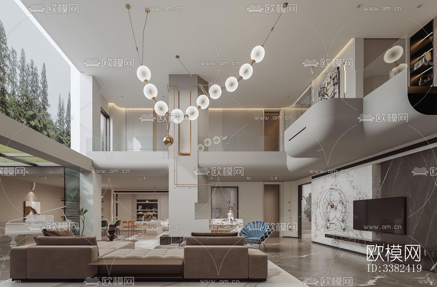 现代别墅效果图下载（渲染图4）