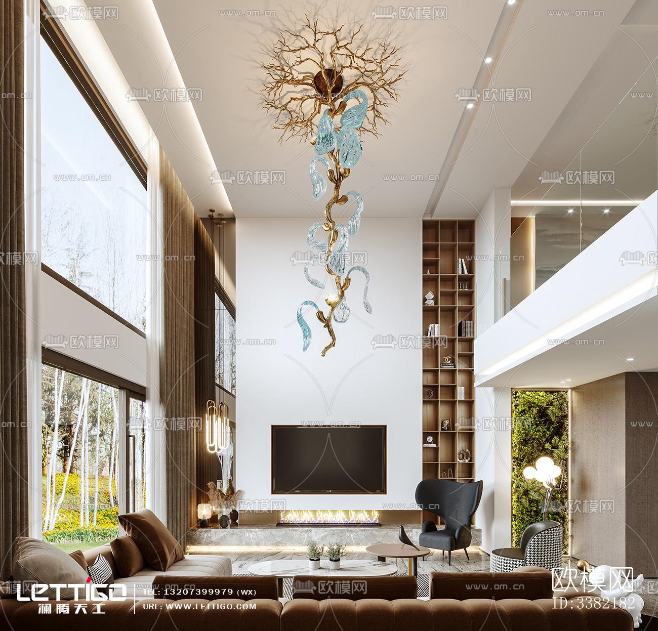 现代别墅效果图下载（渲染图2）