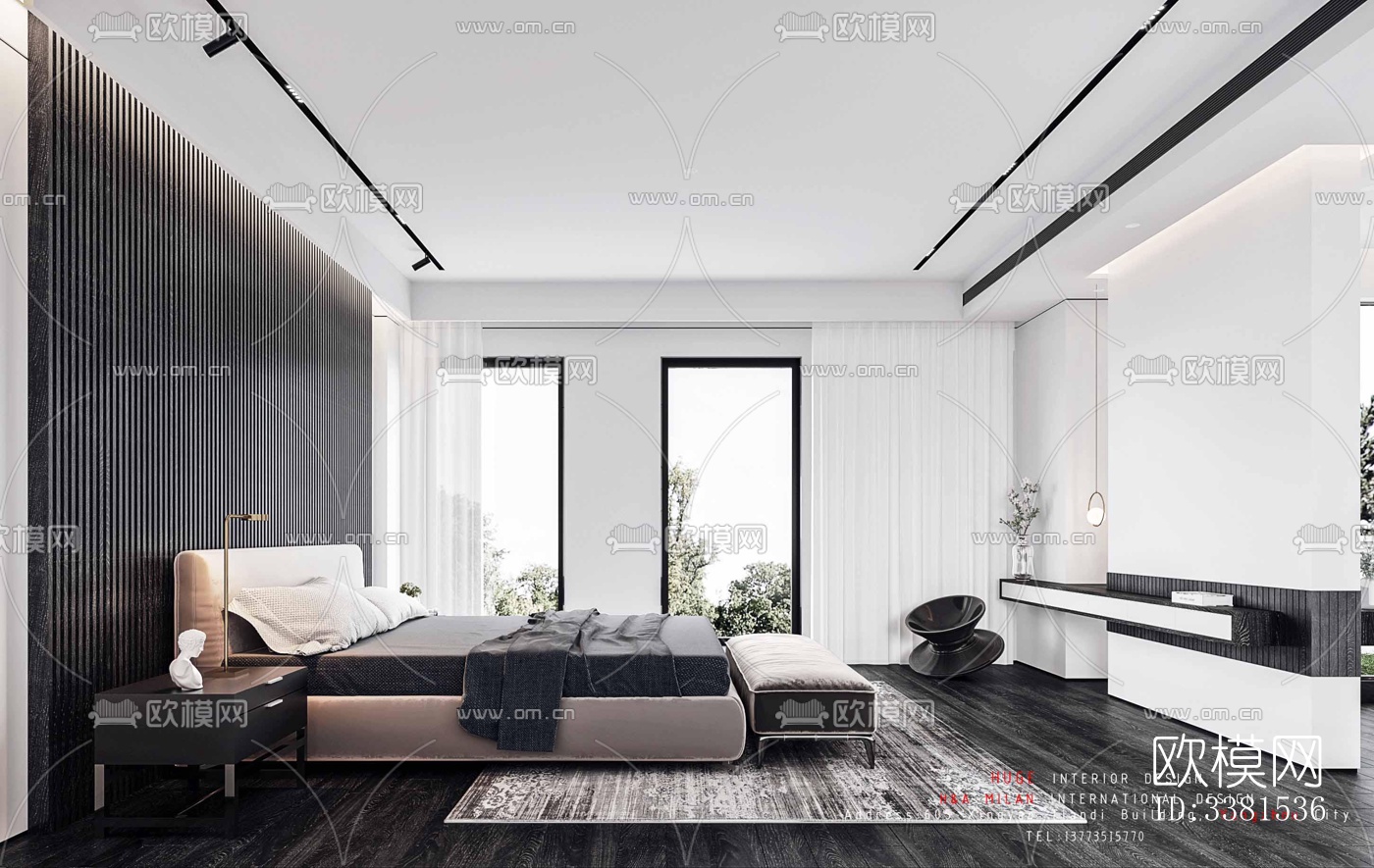 现代别墅效果图下载（渲染图4）