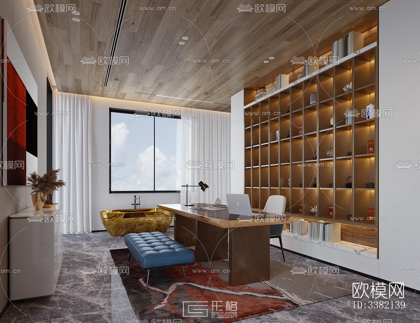 现代别墅效果图下载（渲染图3）