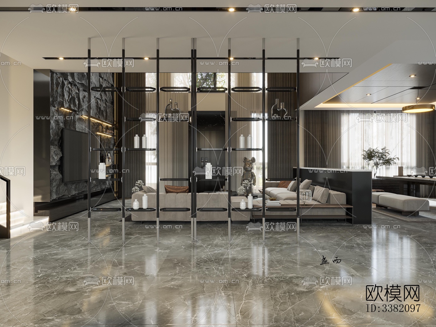 现代别墅效果图下载（渲染图6）