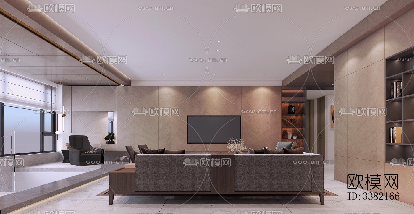 现代别墅效果图下载（渲染图16）