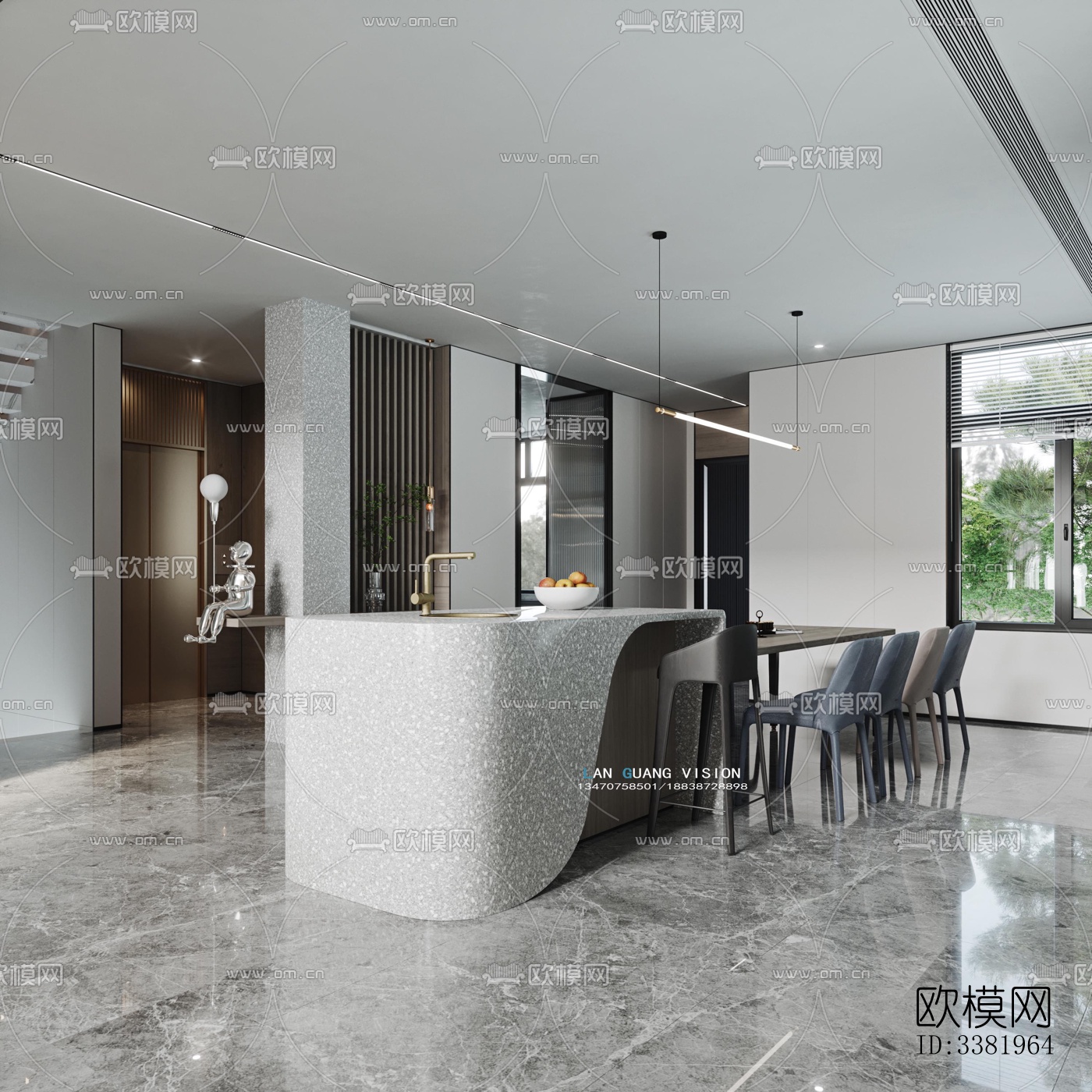 现代别墅效果图下载（渲染图7）