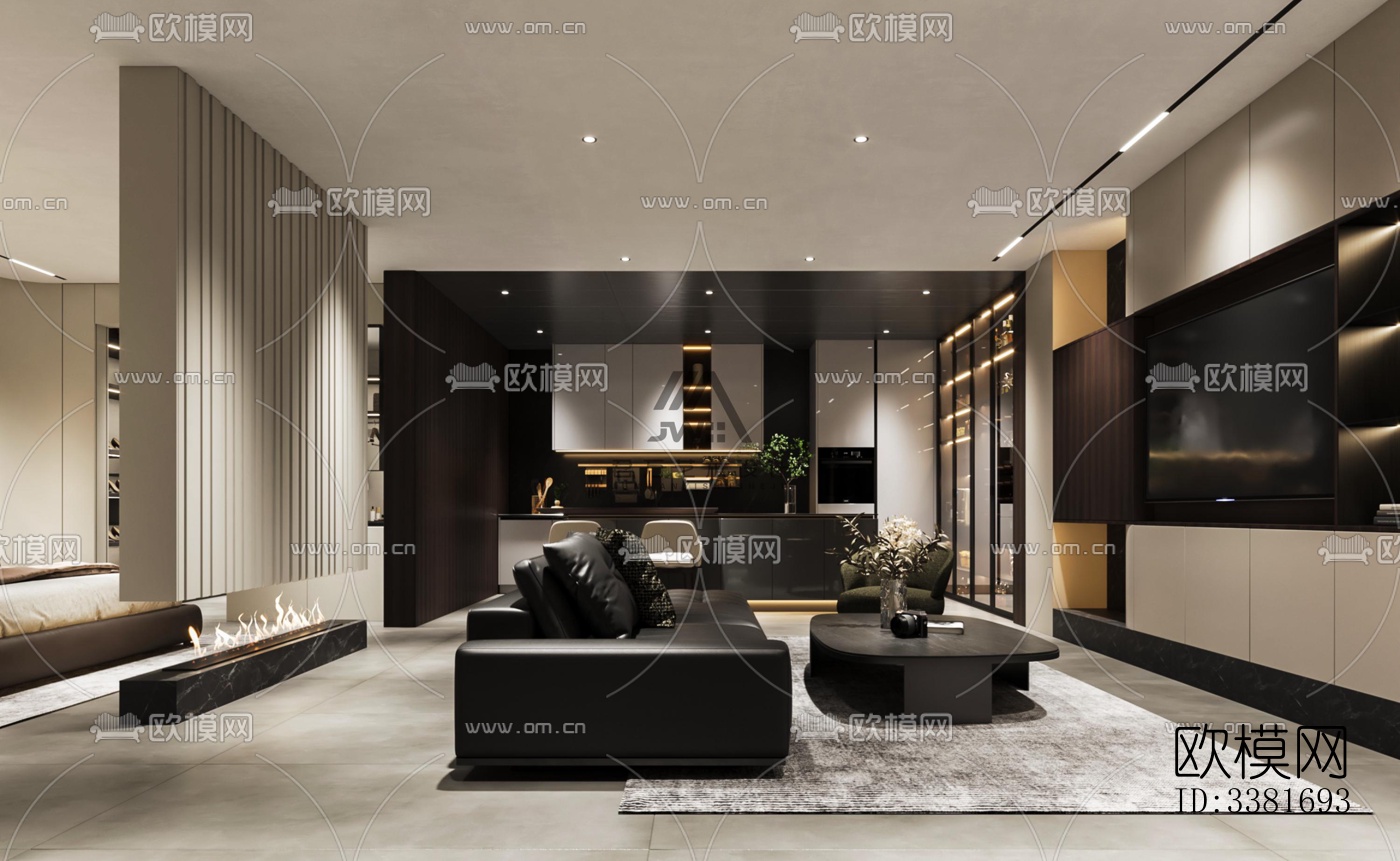 现代别墅效果图下载（渲染图7）