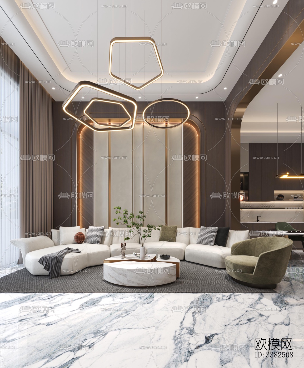 现代别墅效果图下载（渲染图4）