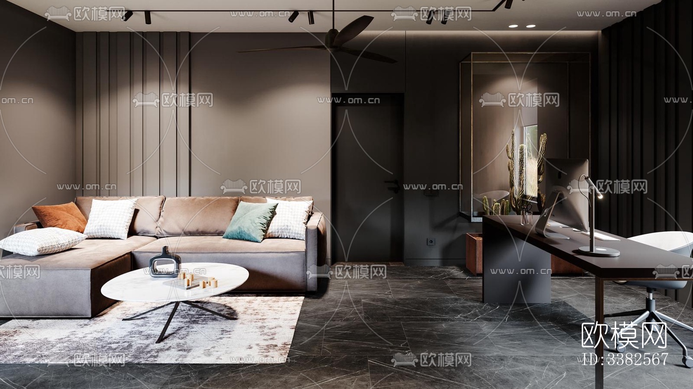 现代别墅效果图下载（渲染图5）