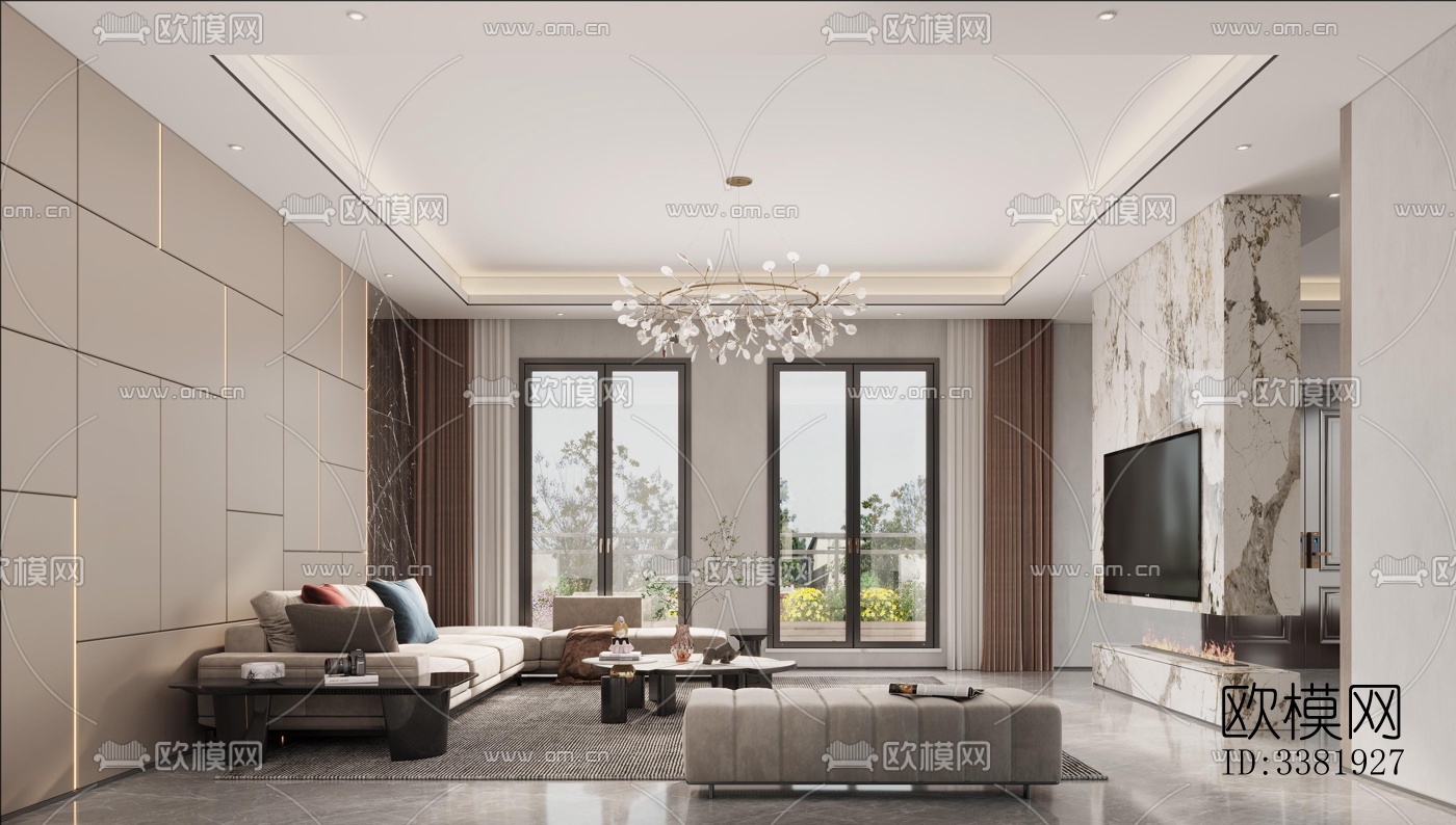 现代别墅效果图下载（渲染图10）