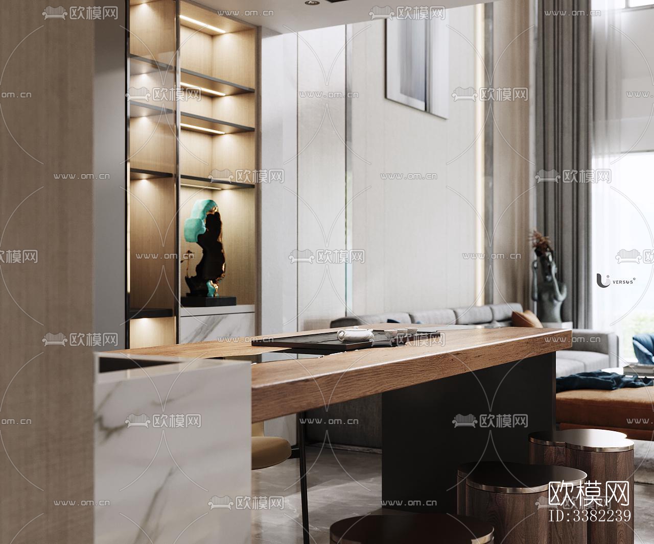 现代别墅效果图下载（渲染图3）