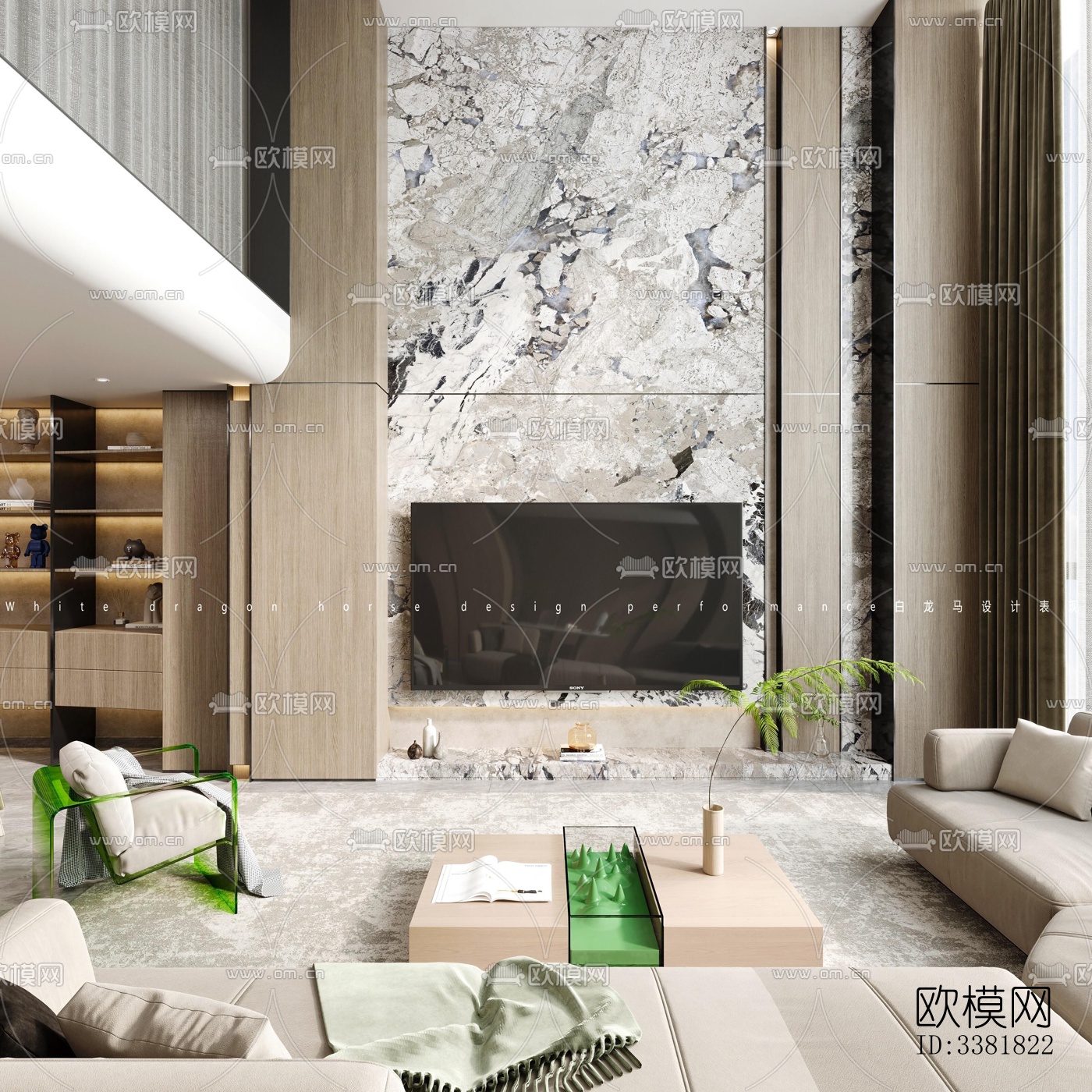 现代别墅效果图下载（渲染图4）