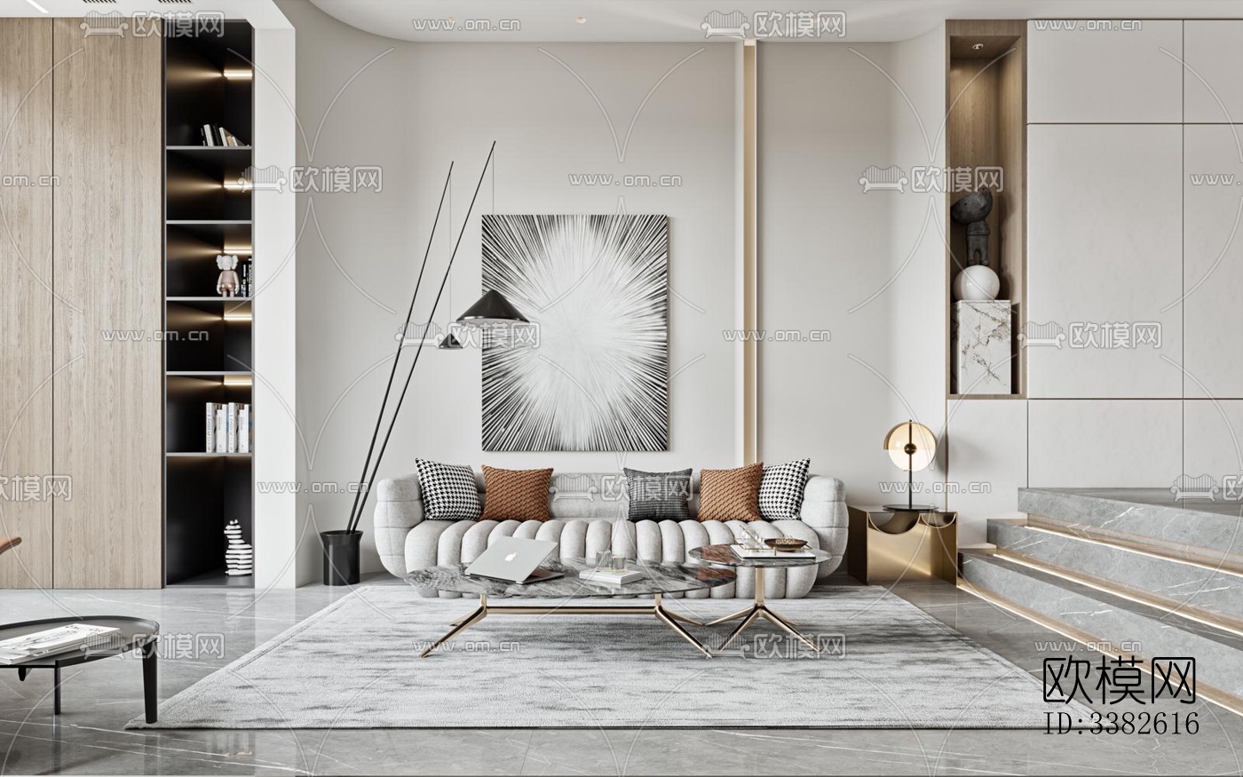 现代别墅效果图下载（渲染图7）