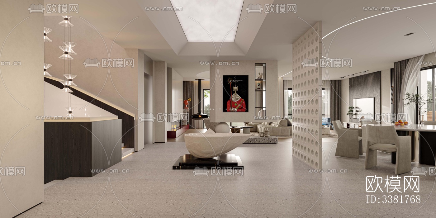 现代别墅效果图下载（渲染图9）