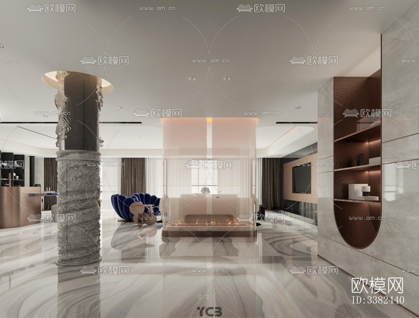 现代别墅效果图下载（渲染图8）