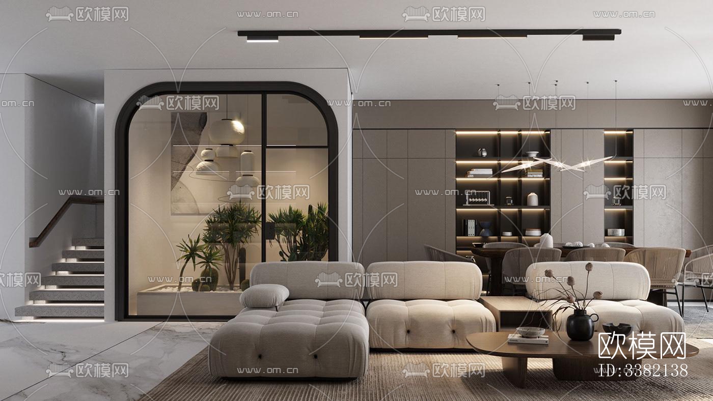 现代别墅效果图下载（渲染图8）