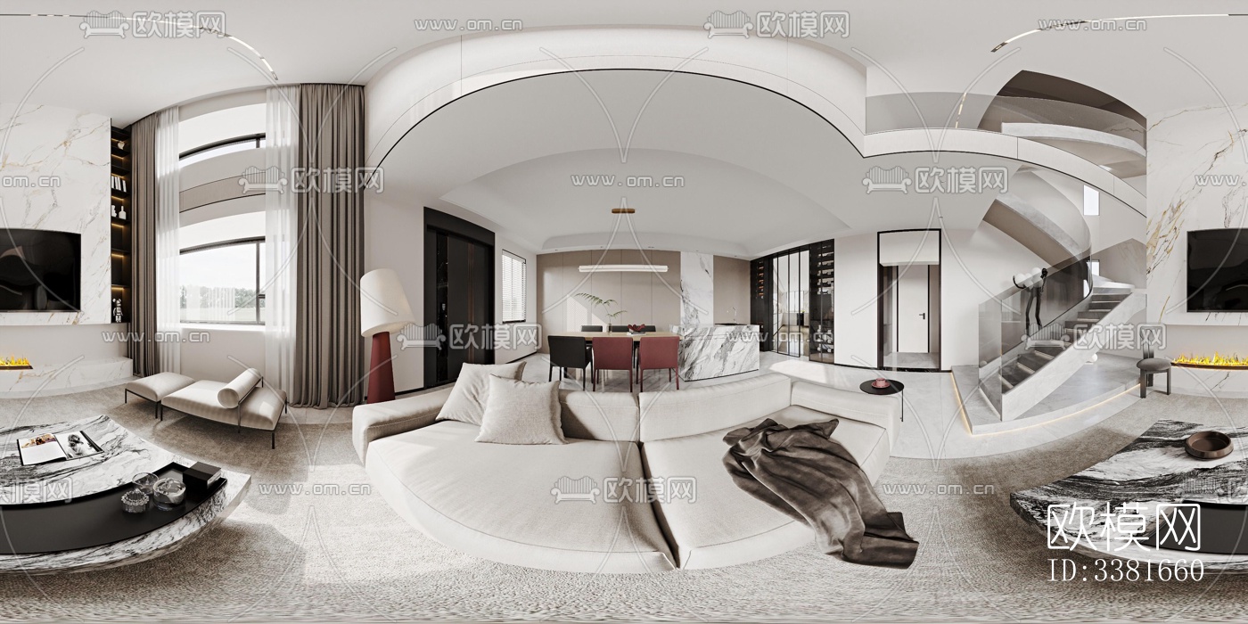 现代别墅效果图下载（渲染图9）