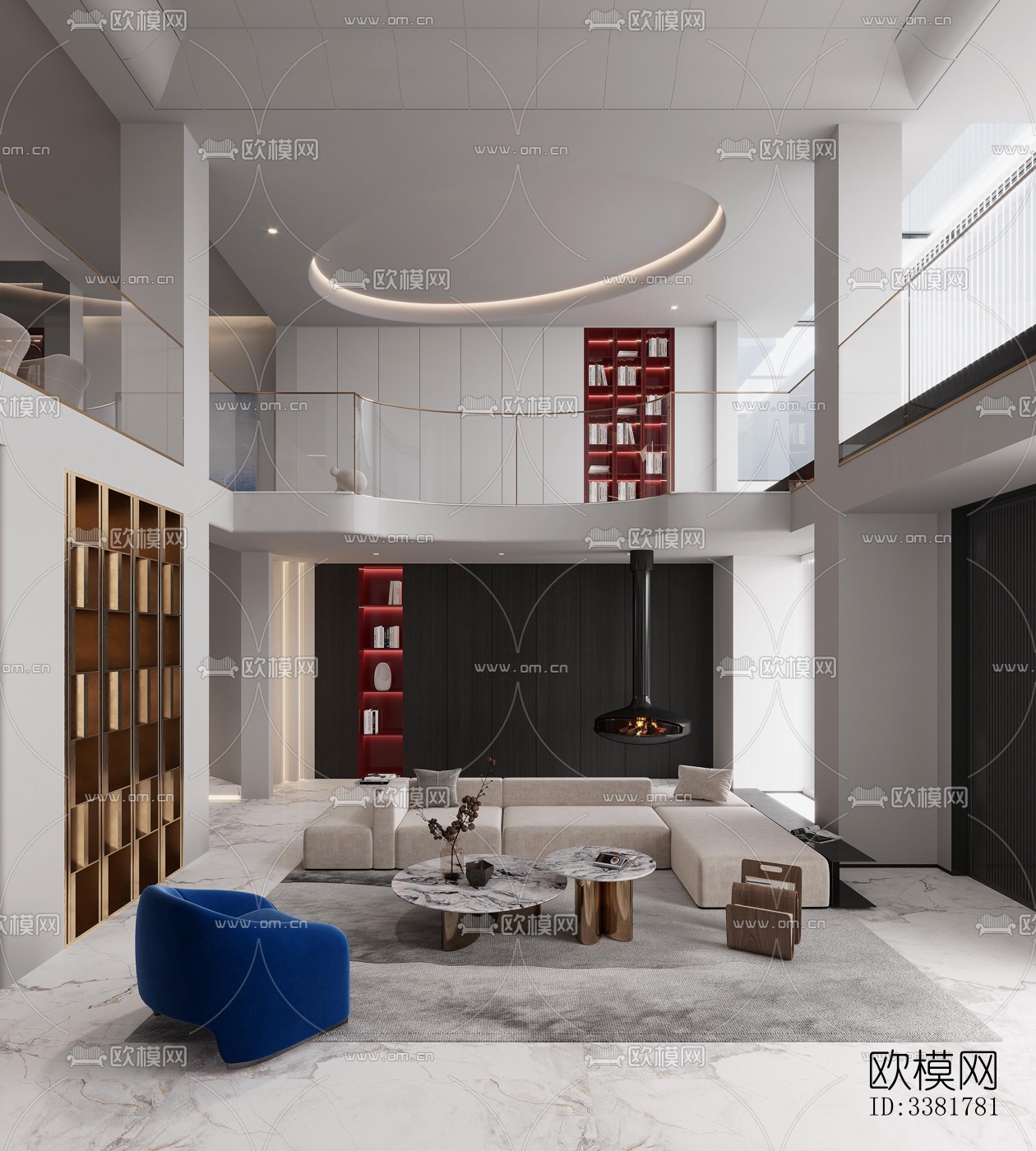 现代别墅效果图下载（渲染图5）