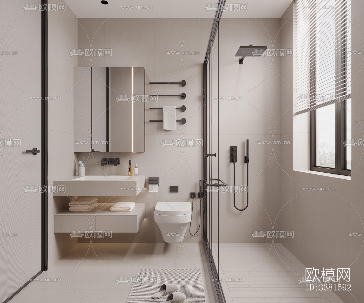 现代别墅效果图下载（渲染图14）