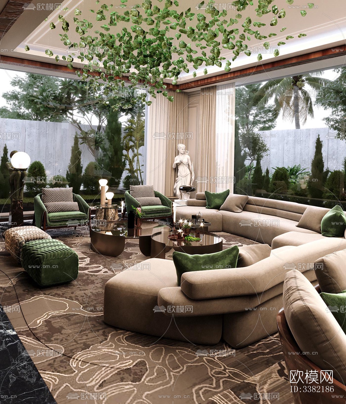 现代别墅效果图下载（渲染图12）