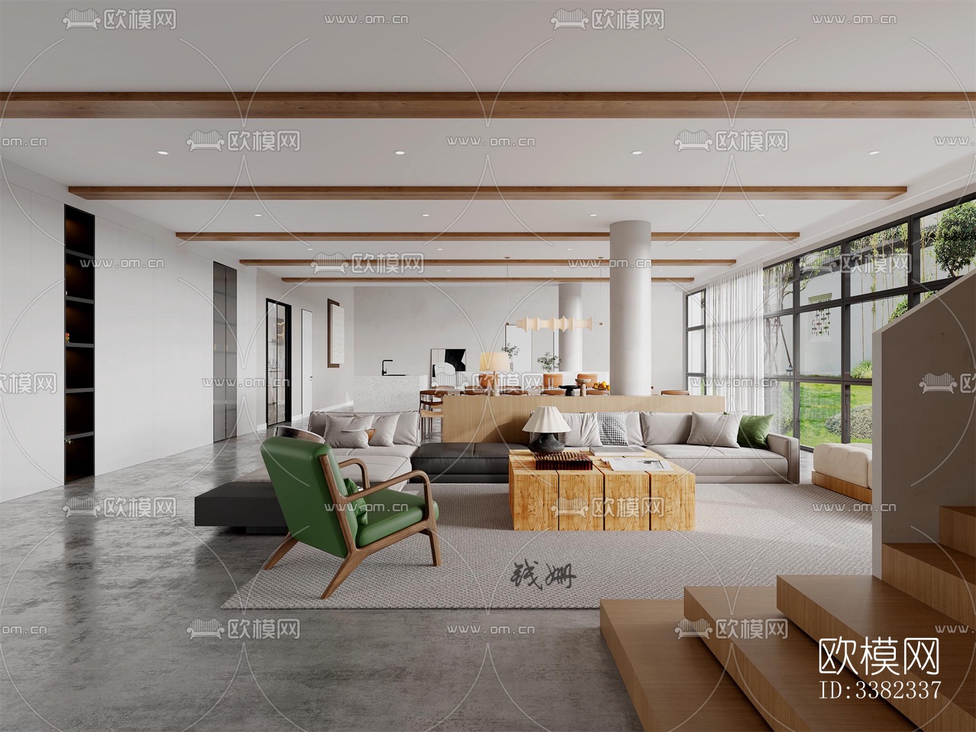 现代别墅效果图下载（渲染图1）