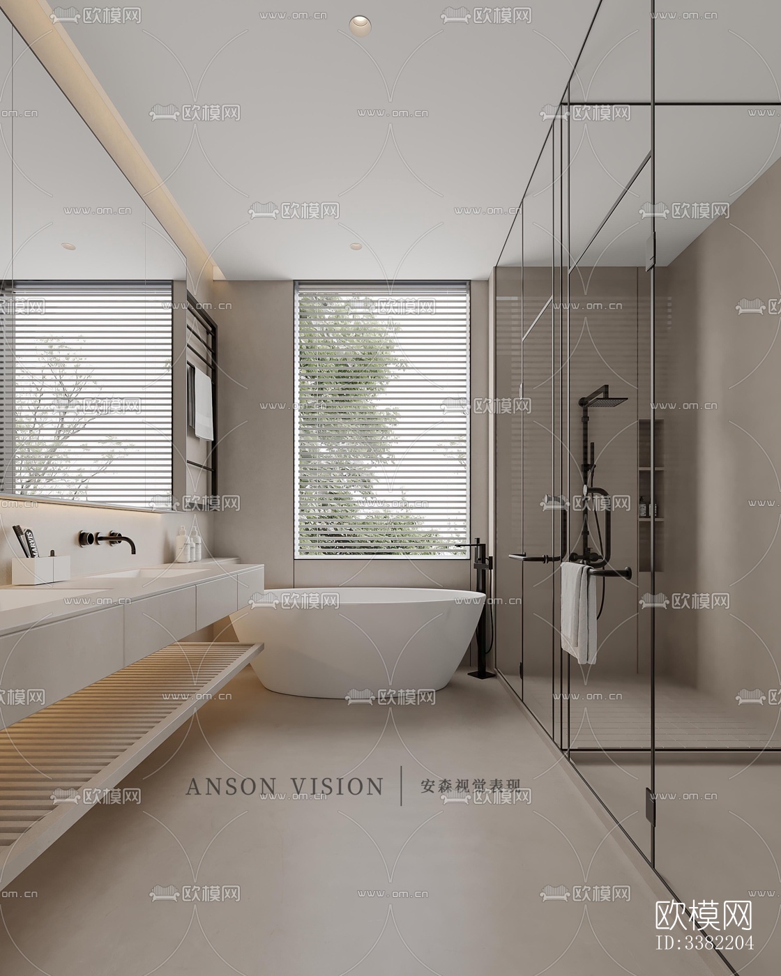 现代别墅效果图下载（渲染图2）