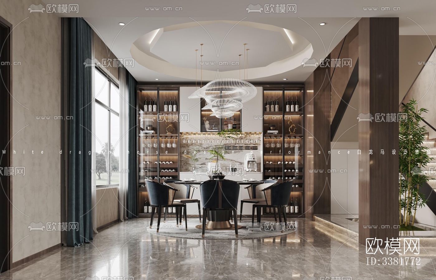 现代别墅效果图下载（渲染图1）