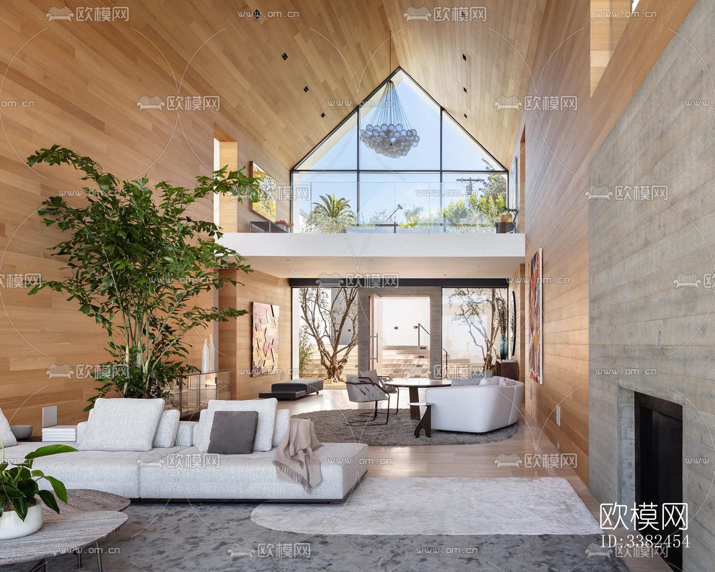 现代别墅效果图下载（渲染图3）