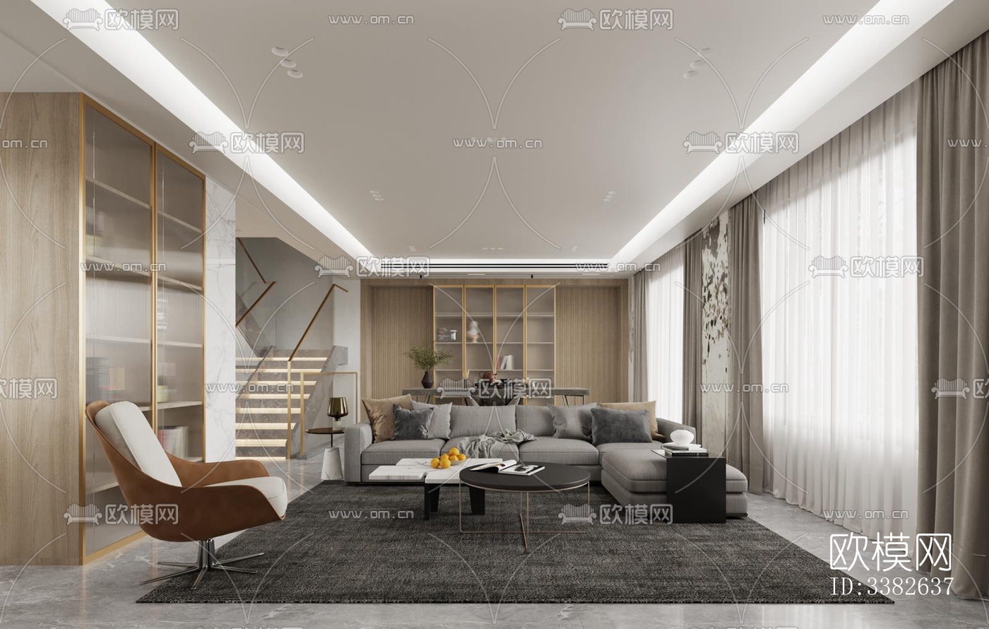 现代别墅效果图下载（渲染图9）