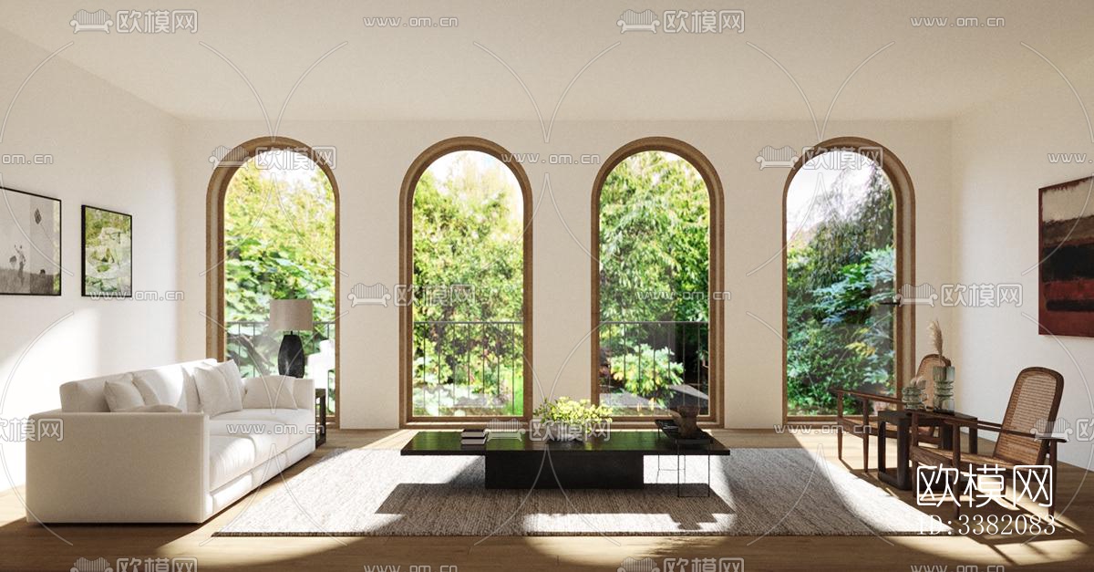 现代别墅效果图下载（渲染图3）