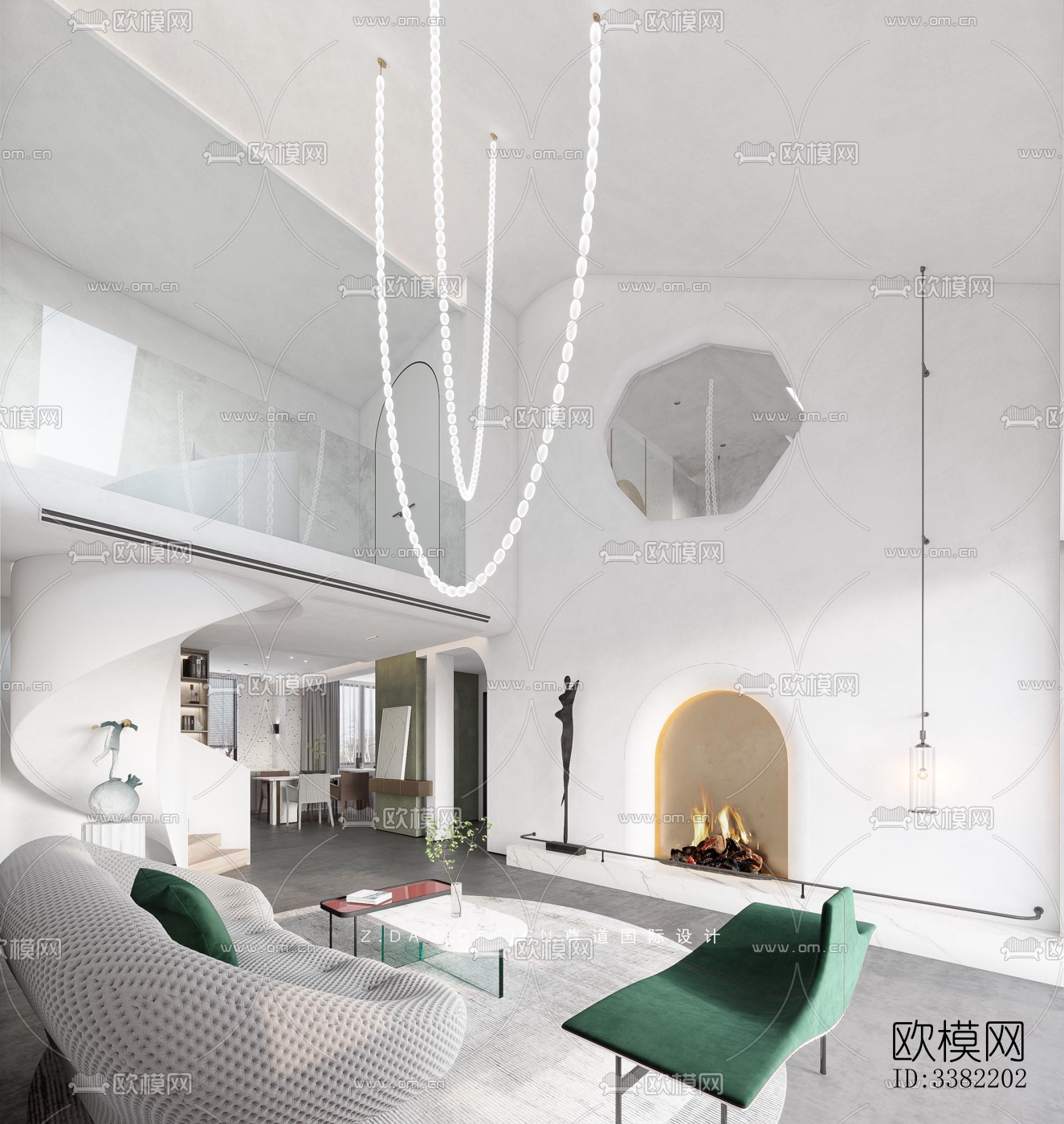 现代别墅效果图下载（渲染图2）