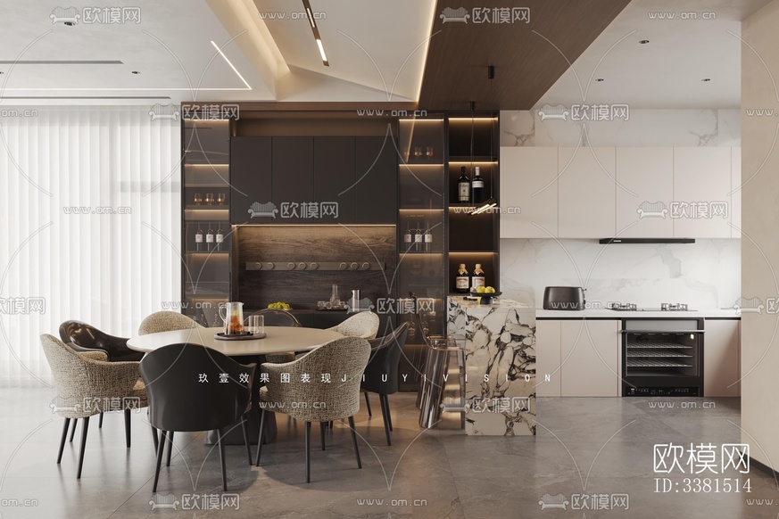 現(xiàn)代別墅效果圖下載(渲染圖9)