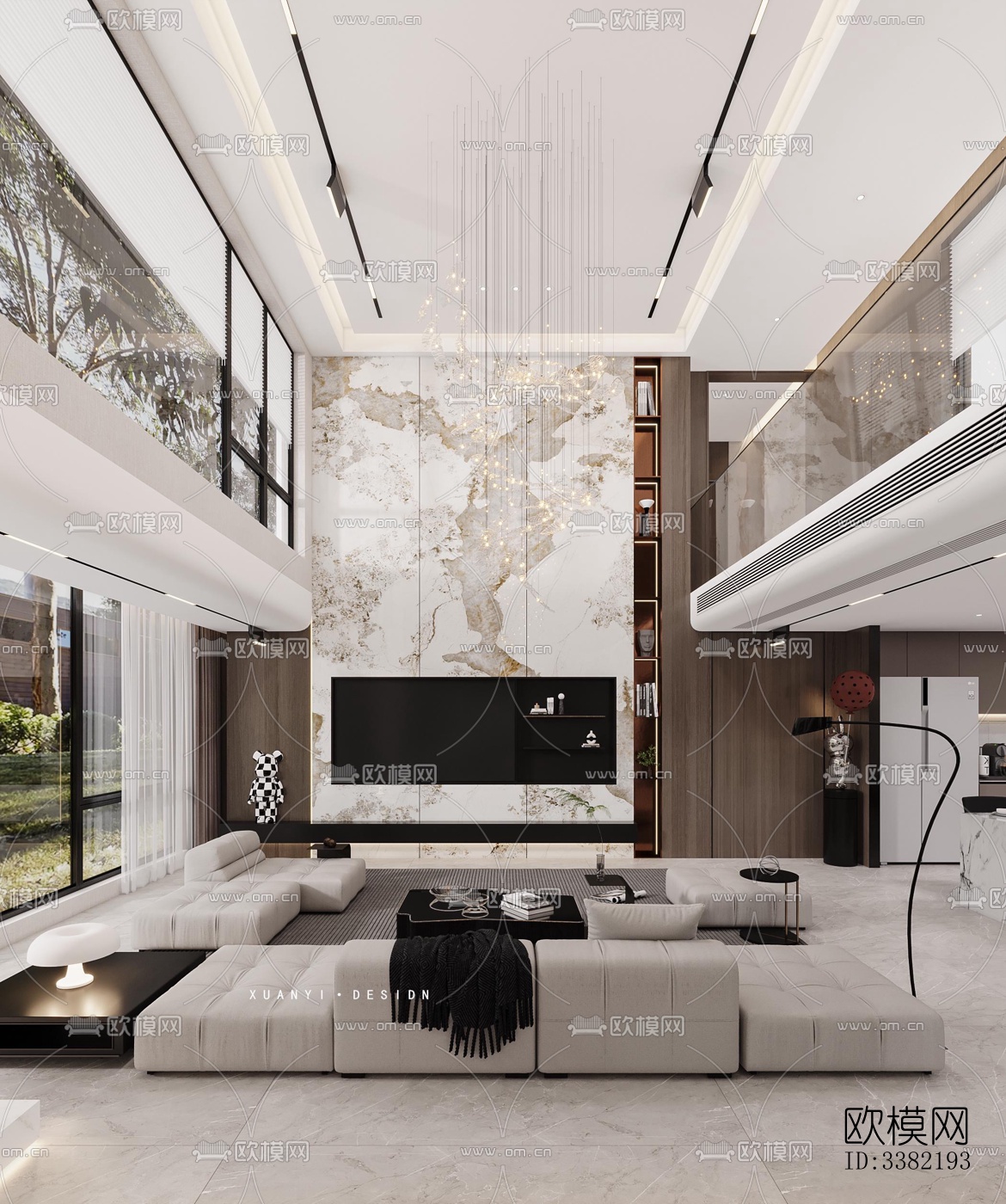 现代别墅效果图下载（渲染图1）