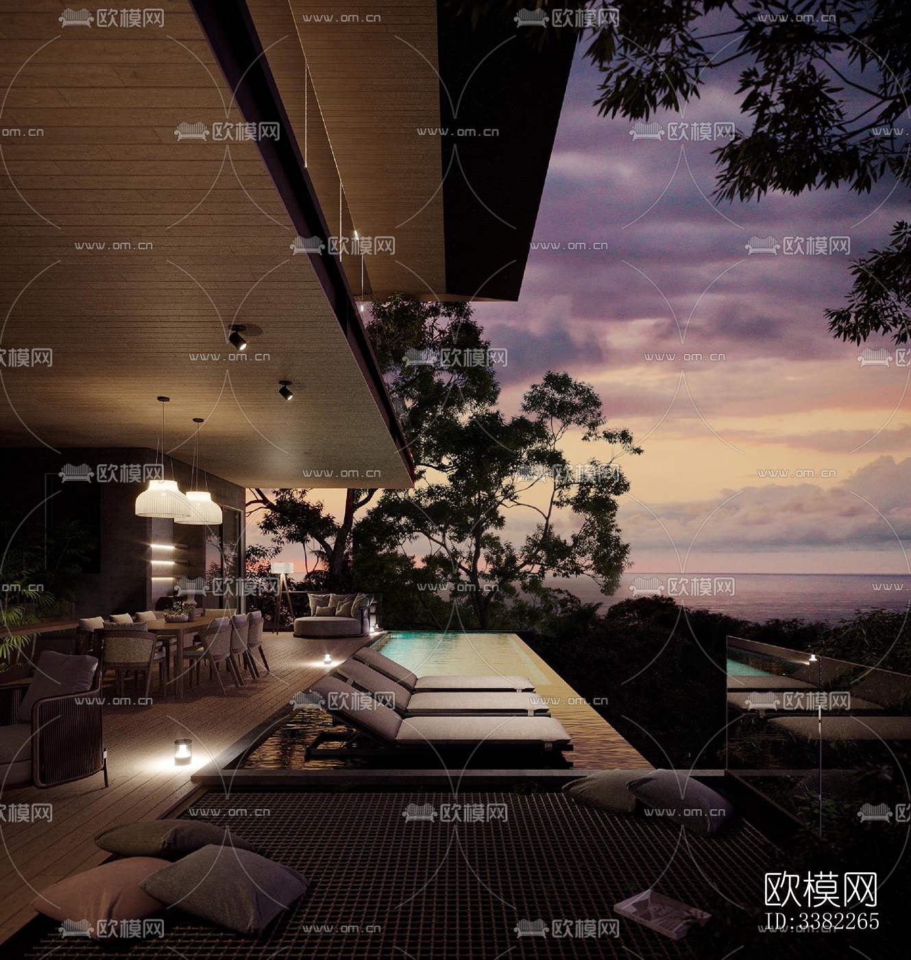 现代别墅效果图下载（渲染图19）