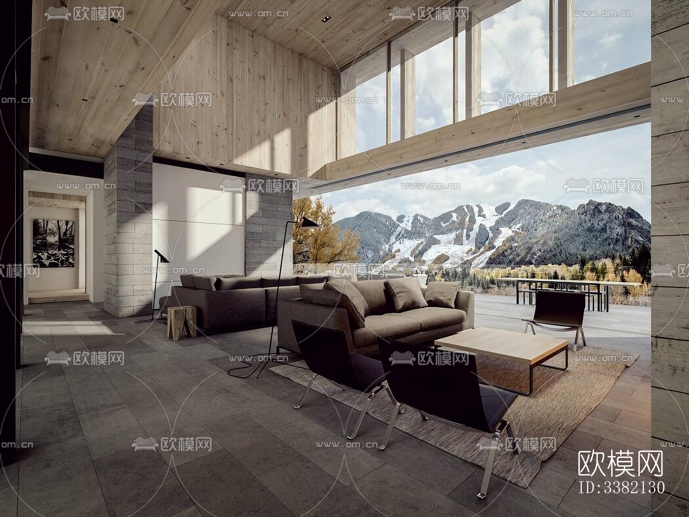 现代别墅效果图下载（渲染图4）