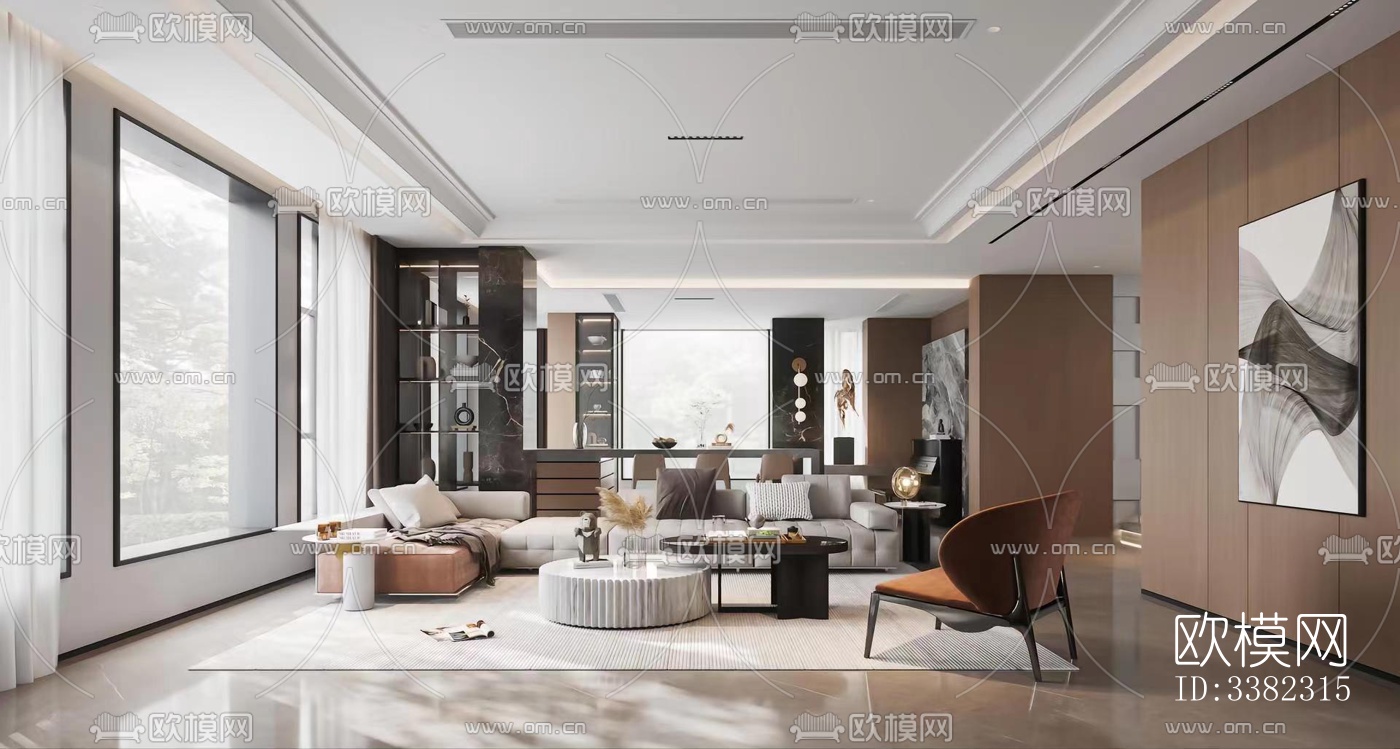 现代别墅效果图下载（渲染图6）