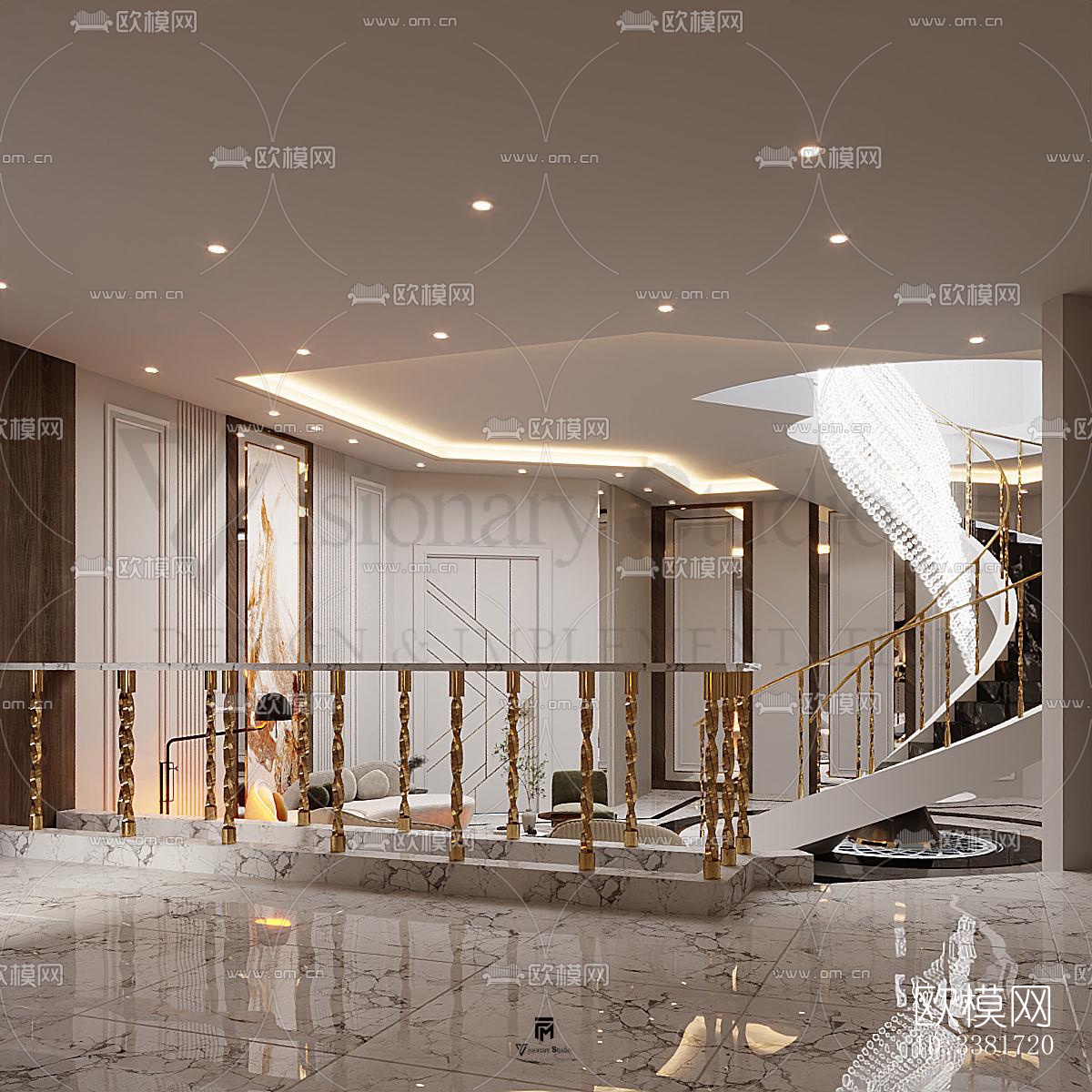 现代别墅效果图下载（渲染图6）