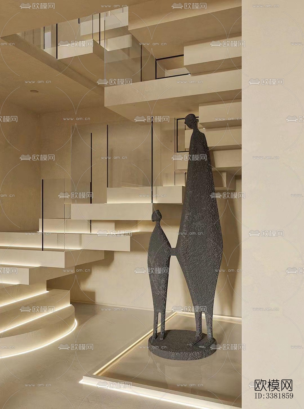 现代别墅效果图下载（渲染图8）