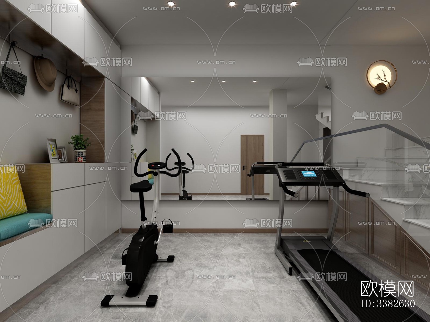 现代别墅效果图下载（渲染图8）