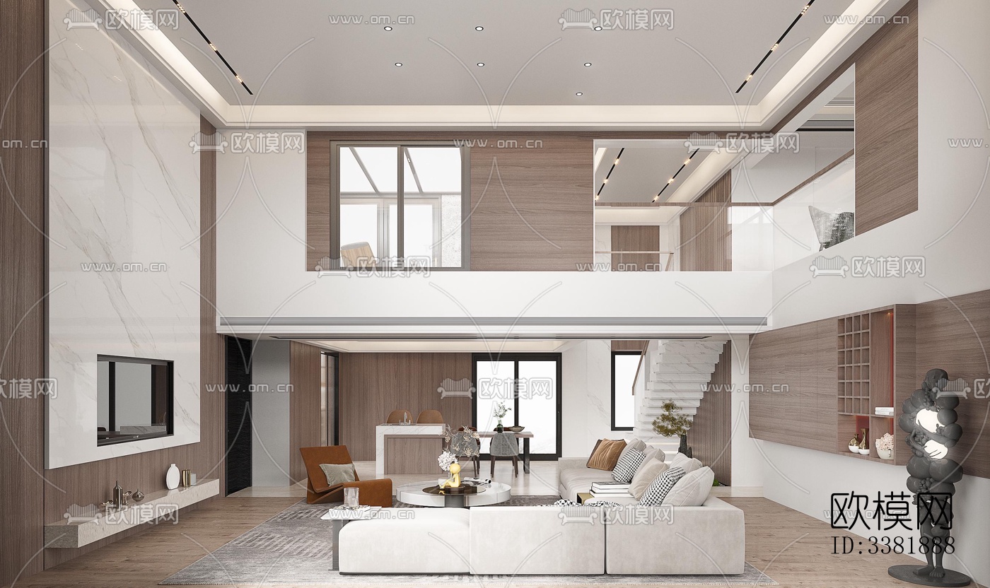 现代别墅效果图下载（渲染图2）