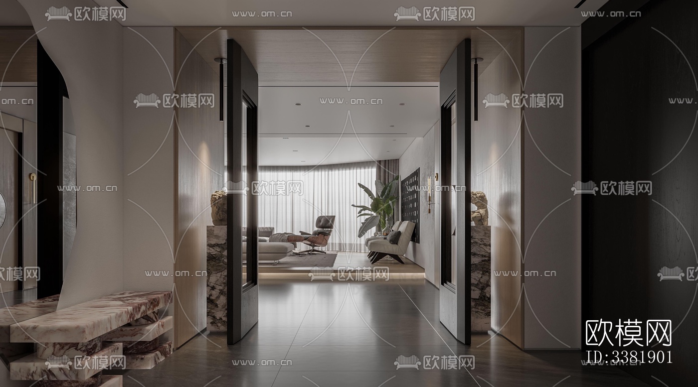 现代别墅效果图下载（渲染图4）