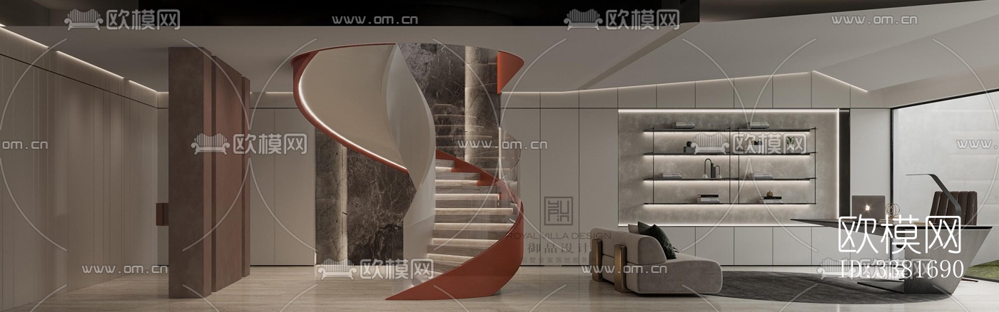 现代别墅效果图下载（渲染图7）