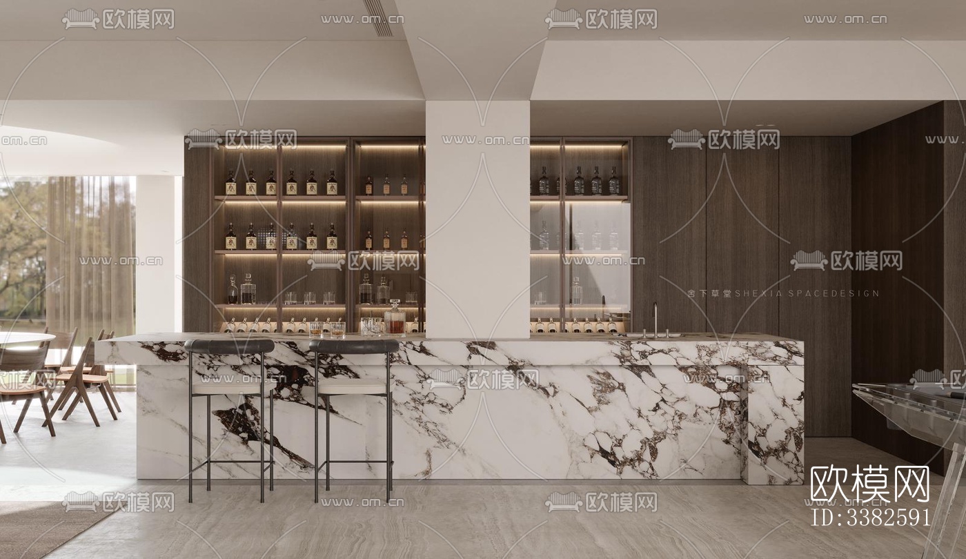 现代别墅效果图下载（渲染图18）