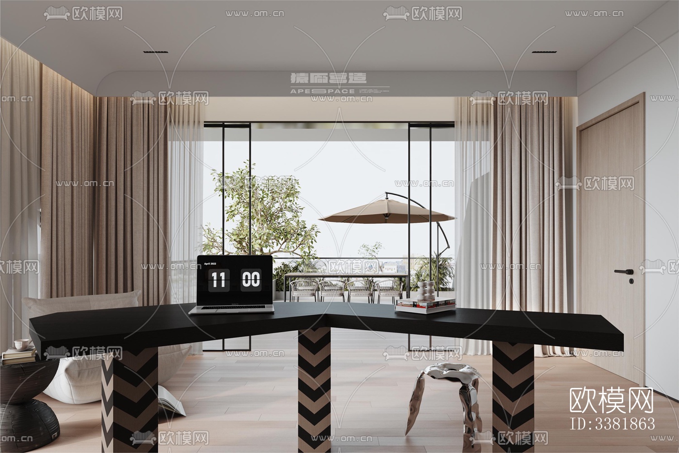 现代别墅效果图下载（渲染图4）