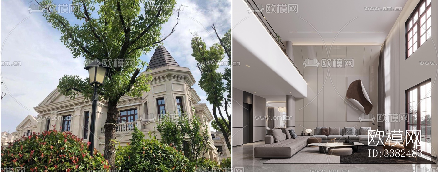 现代别墅效果图下载（渲染图15）