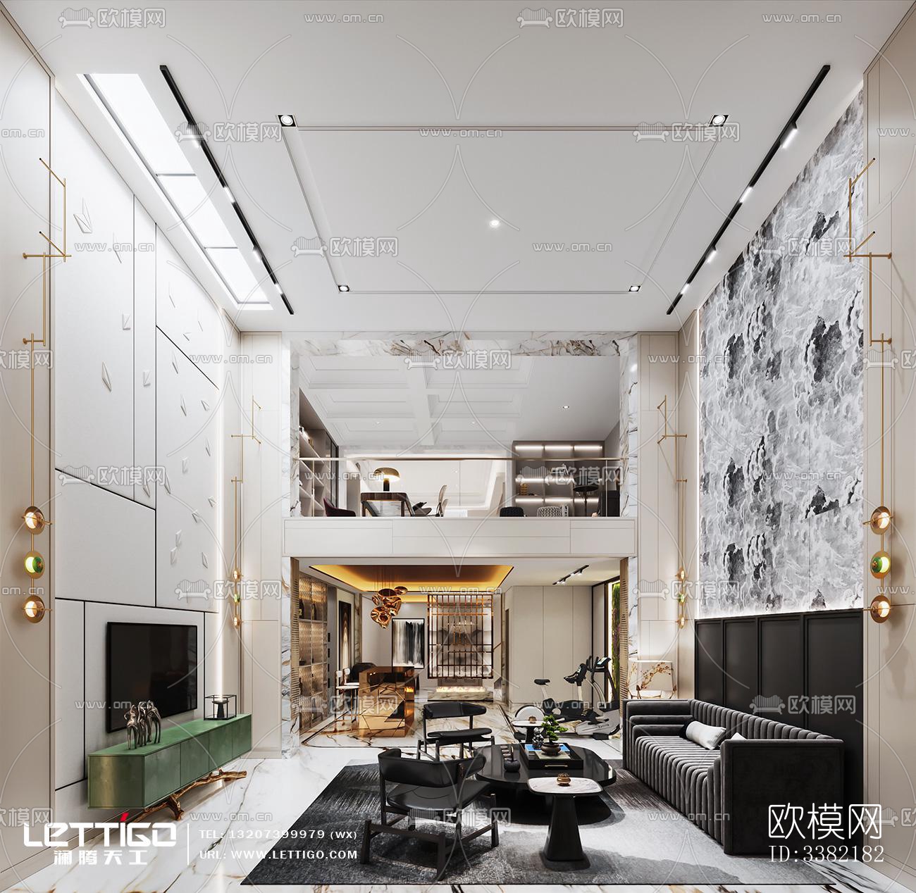 现代别墅效果图下载（渲染图12）