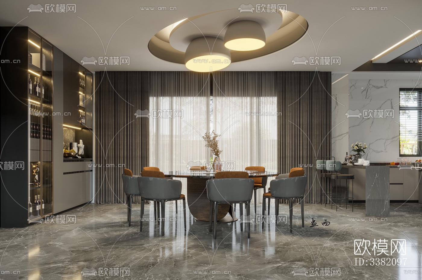 现代别墅效果图下载（渲染图9）