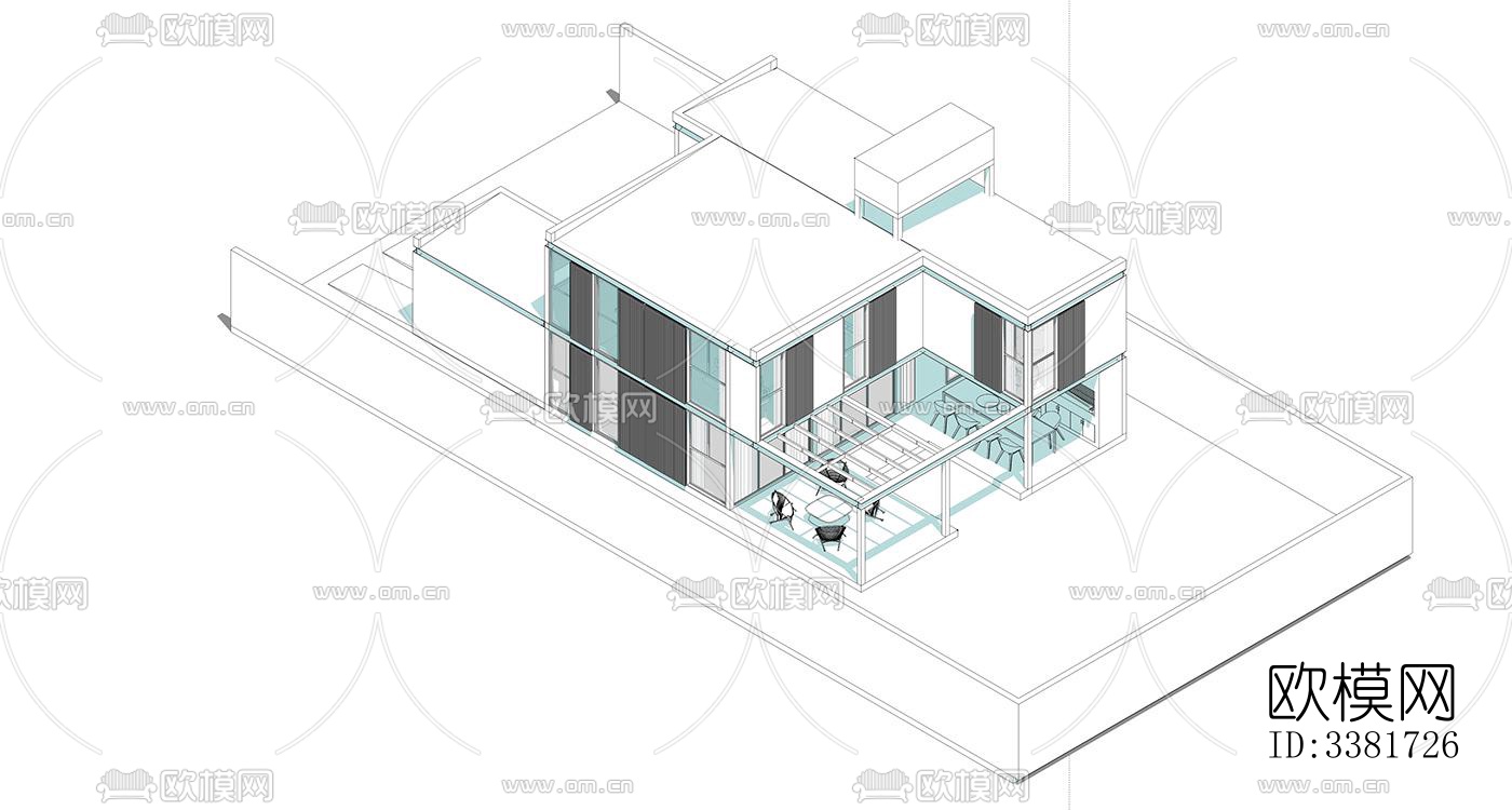 现代别墅效果图下载（渲染图4）