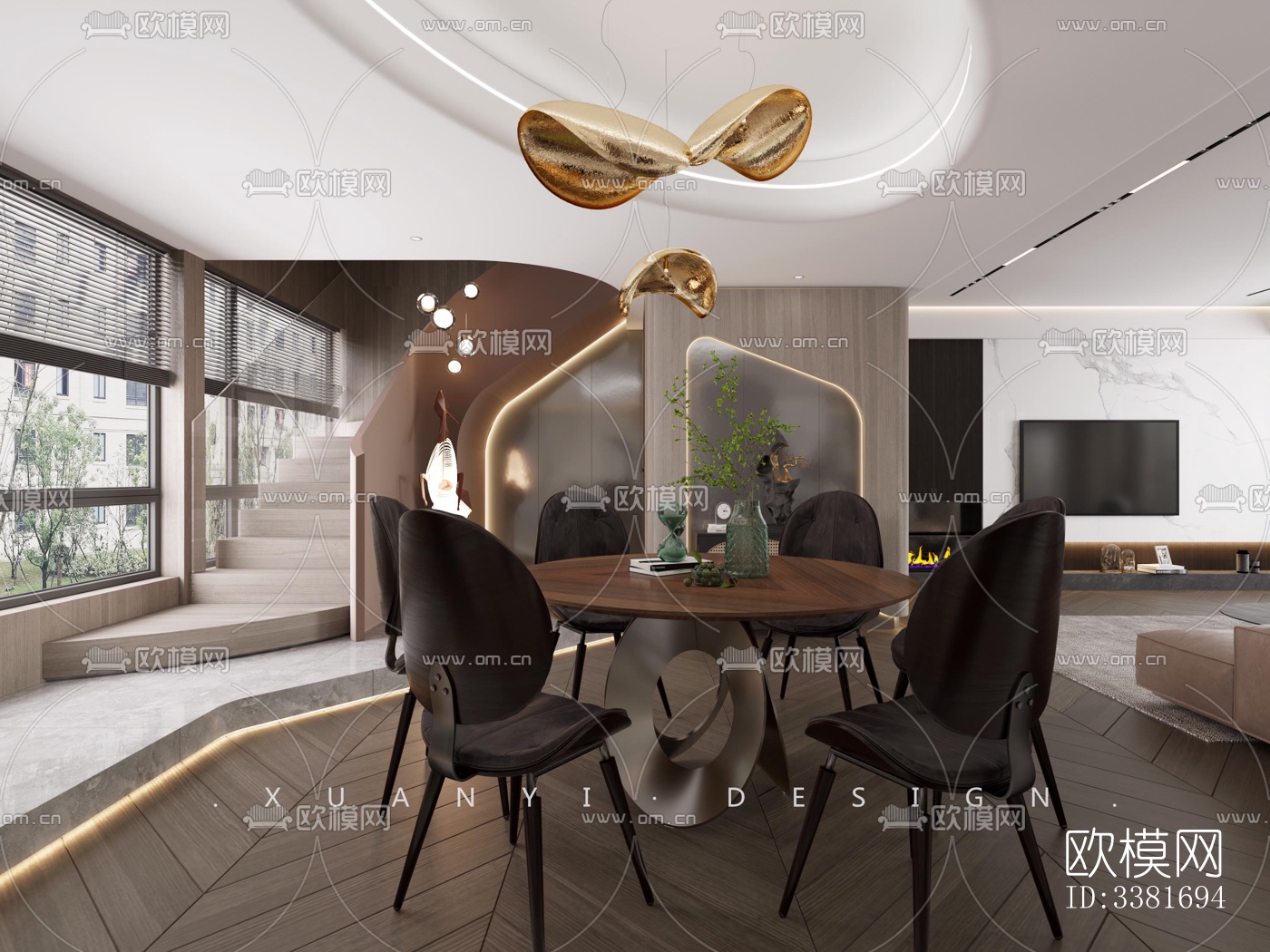 现代别墅效果图下载（渲染图3）