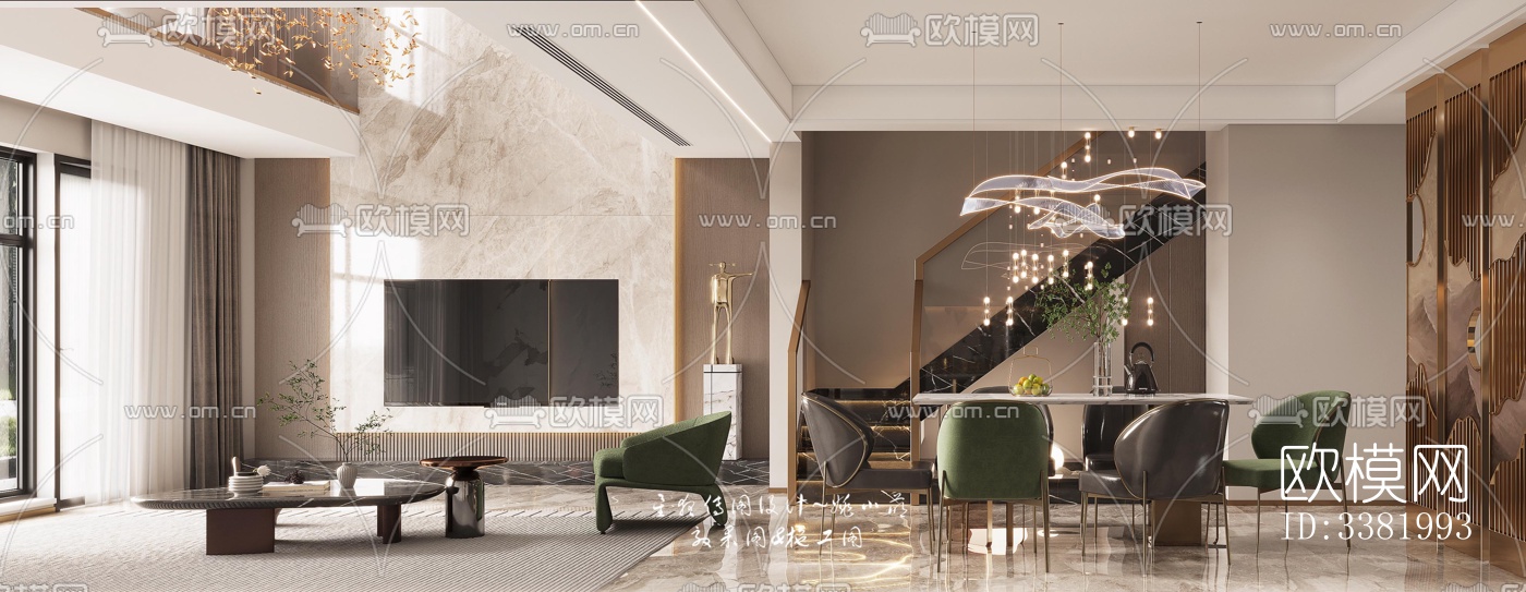 现代别墅效果图下载（渲染图1）