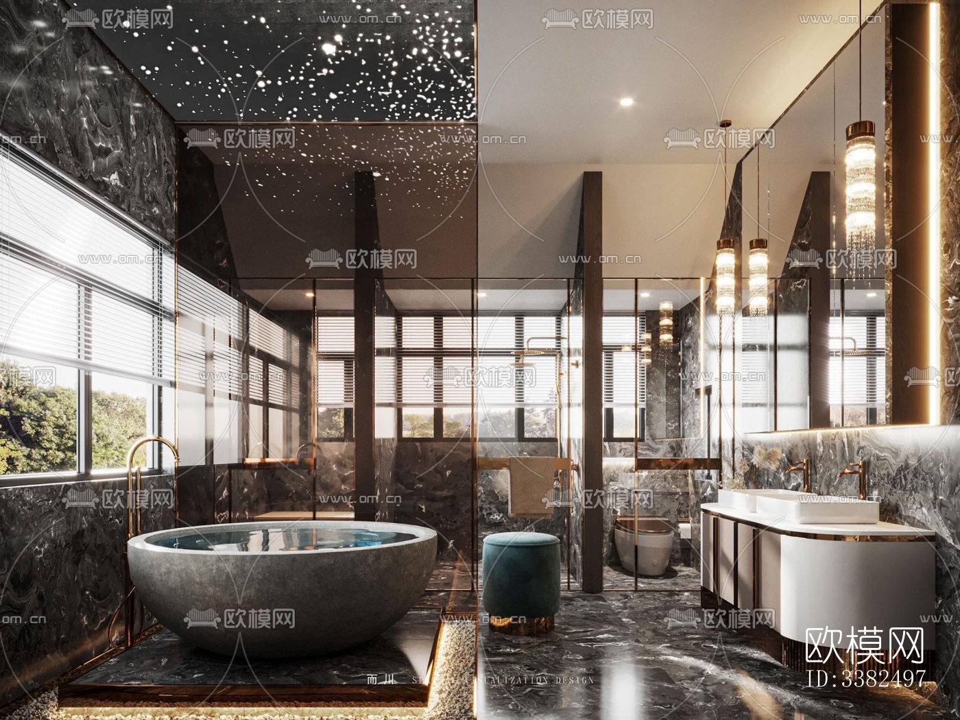 现代别墅效果图下载（渲染图13）